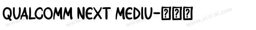 Qualcomm Next Mediu字体转换